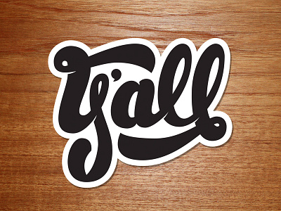 Y'all handlettering lettering typography