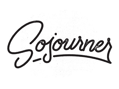 Sojourner handlettering lettering typography