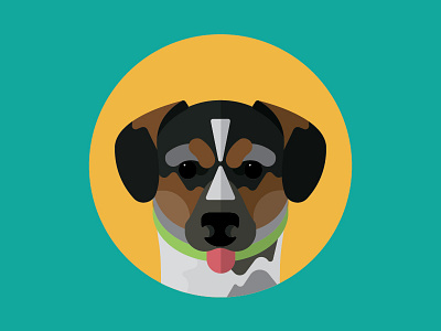 Harper dog illustration pup