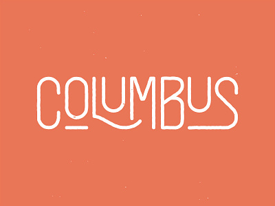 Columbus baseball columbus lettering ohio texture