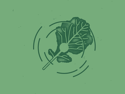 Kale yeah, my dudes illustration logo stamp