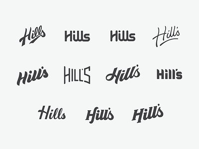 Hills Explorations branding lettering