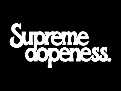 Supreme Dopeness chali 2na fatlip hip hop lettering