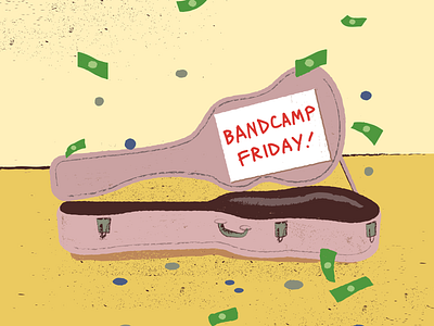 Bandcamp.com Promo bandcamp bands busker busking cash donations friday grit guitar guitar case money music musicians promotion songwriters support texture