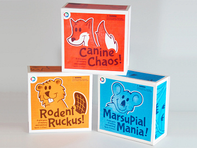 Animal Card Game Series Packaging activities animals board game card game children collectibles colorful cute educational for kids packaging design product packaging toys wildlife zoo animals