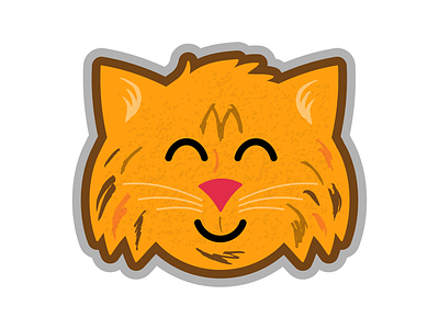 Ginger Maine Coon Cat animals cat cute illustration illustrator kitten kitty maine coon meow orange pets purring vector