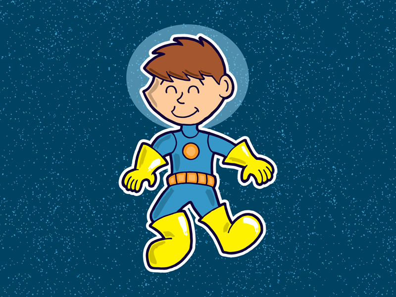 Astronaut Boy astronomy stars children child astronaut constellations for kids cute cartoon