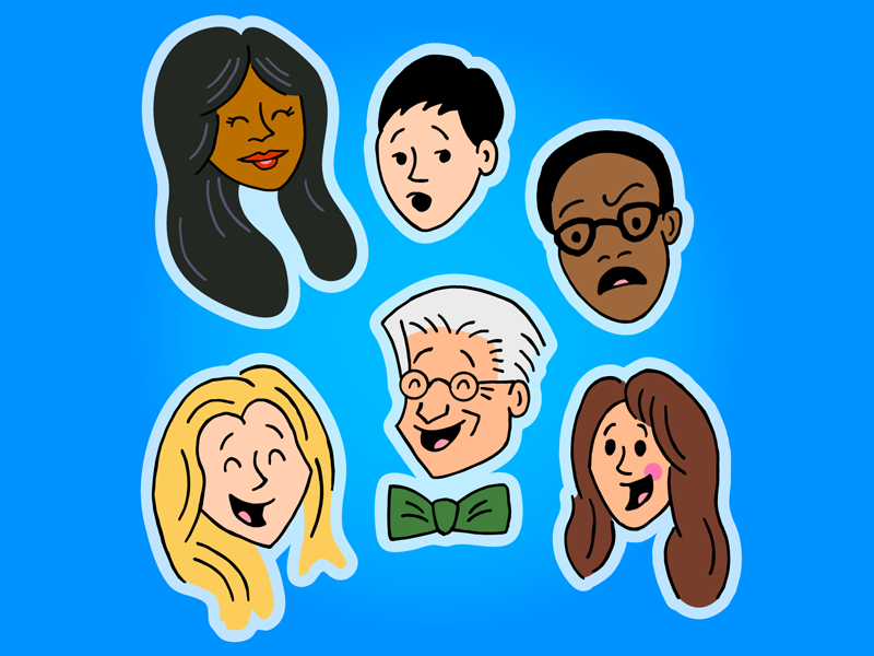The Good Place! kristen bell ted danson sitcom comedy hulu netflix tv show nbc good place the good place cartoon illustrator cute illustration vector