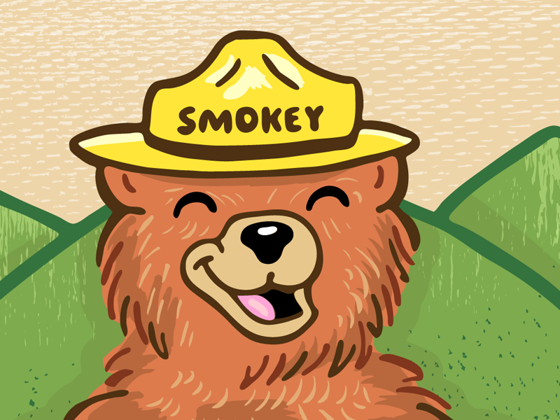 smokey-bear-designs-themes-templates-and-downloadable-graphic-elements-on-dribbble