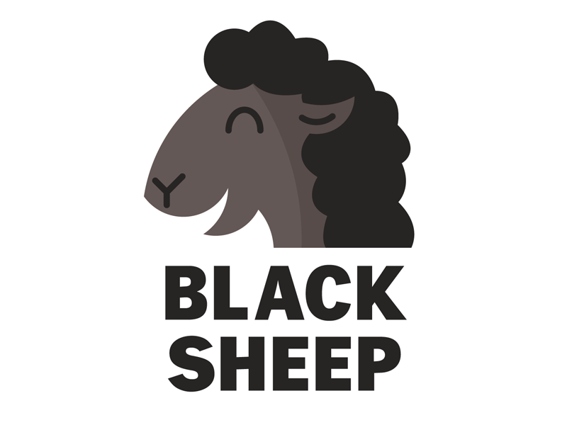 Animal Misfits 1 of 3: Black Sheep by Eddie Fieg Studio on Dribbble