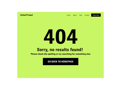 Daily UI 008 :: 404 Page 404 404page ui