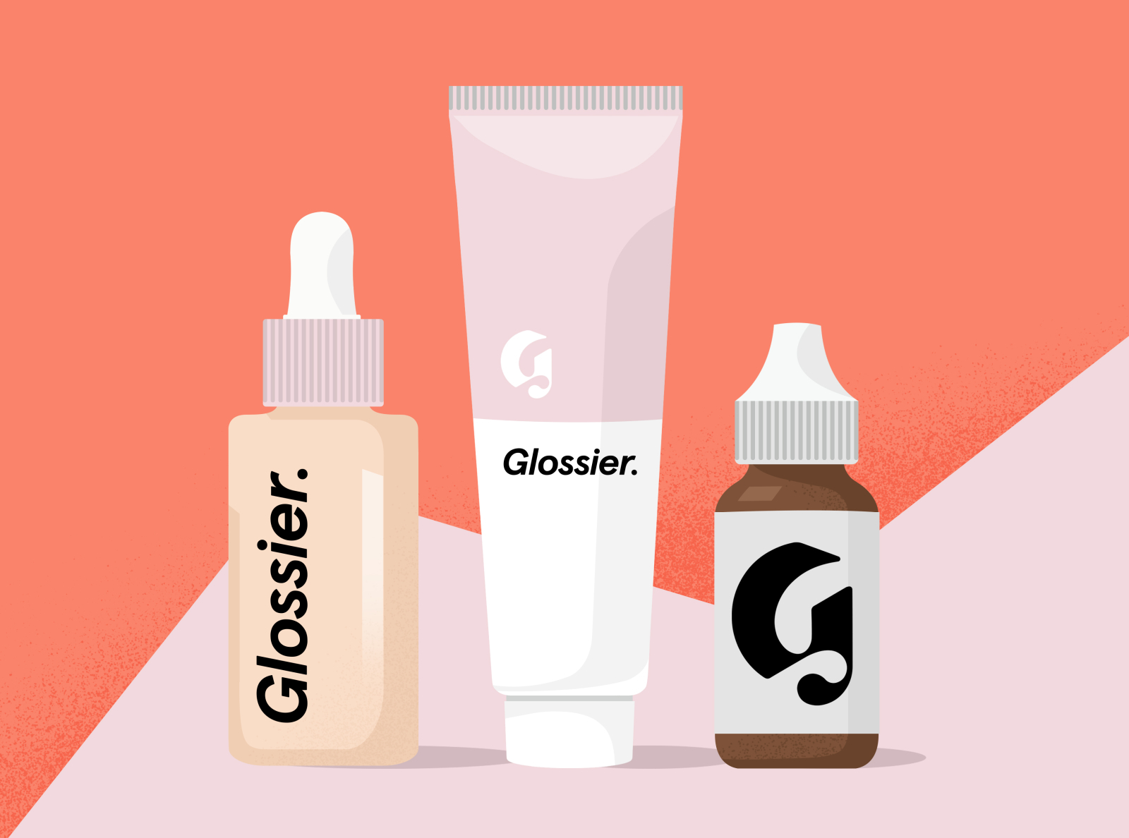 Glossier Brand Illustration by Phoebe Miller on Dribbble