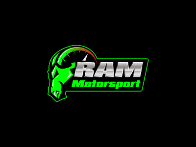 ram motosport animal illustration logo mascot logo motorsport racing vector