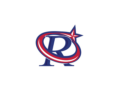 r sport branding design icon lettermark logo minimal vector