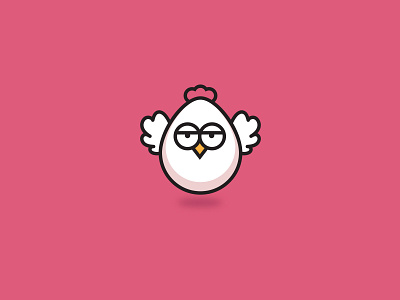 egg chicken chicken logo design logo mascot minimal vector