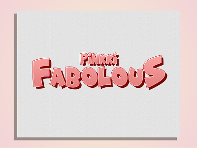 Pinkki Fabo apparel apparel logo branding clothing comic design logo typography vintage vintage logo