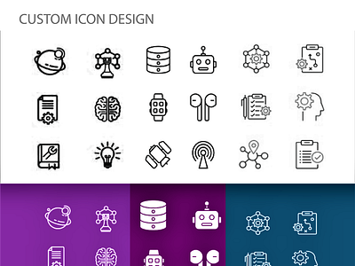 I will design icons for app, games and custom