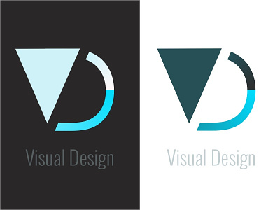 Visual Design Logo blue design gradient identity logo shape vector