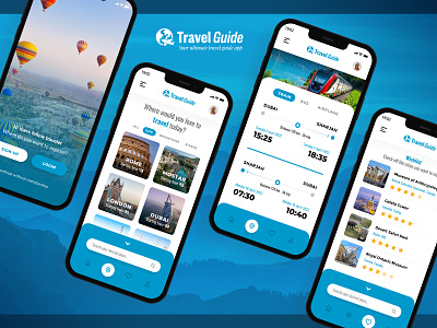 Travel Guide App android app interface appdesign design ios minimal mobile app interface mobileapp product design ui uiux uxui