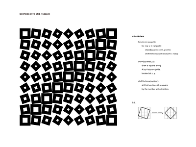 morphing with grid - squares graphicdesign python svg vector