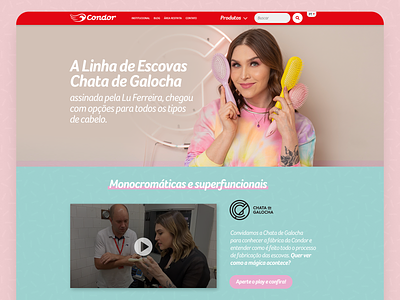 Landing Page - Condor & Chata de Galocha design ui web