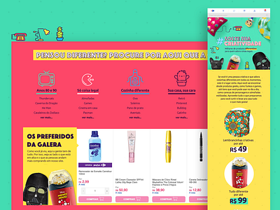 Landing Page - Carrefour Cool Stuff design ui web