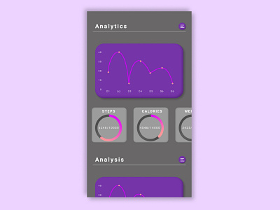 Analytics chart 018 design neumorphism ui ux