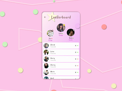 Leaderboard 019 design neumorphism ui ux