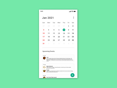 Calendar 038 app dalyui038 design ui ux