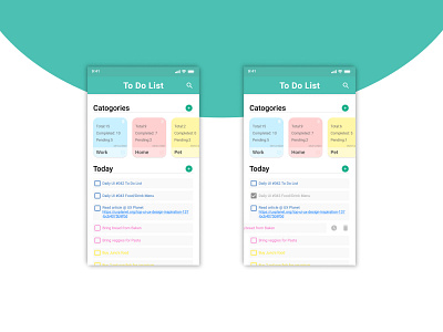 To Do Lists 042 app dailyui042 design ui ux