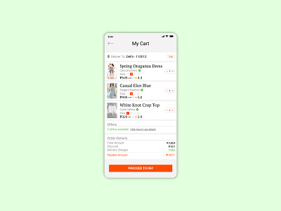 Shopping Cart 058 058 app dailyui058 design ui ux