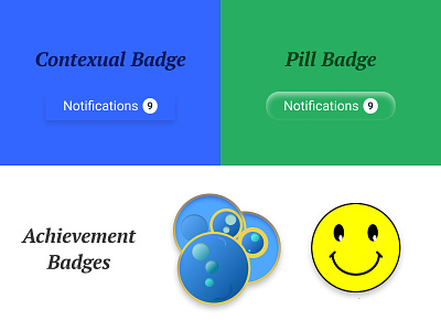 Badges 084 app badges dailyui084 design neumorphism ui ux web