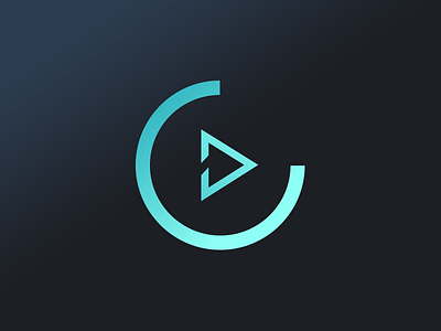Cizo Logo clean dark design entertainment gradient logo modern play streaming ui videos