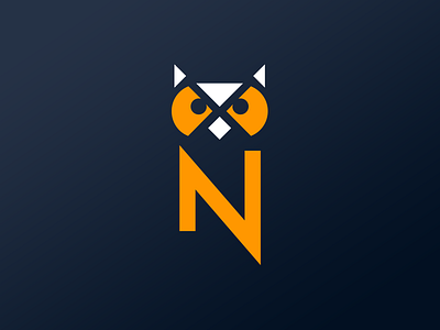 Netvest Logo advice conceptual dark finance financial geometric intelligent logo money owl stock ui