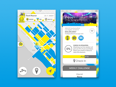 Tapture iOS App app clean game geometric map minimal mobile mobile app modern team territory ui