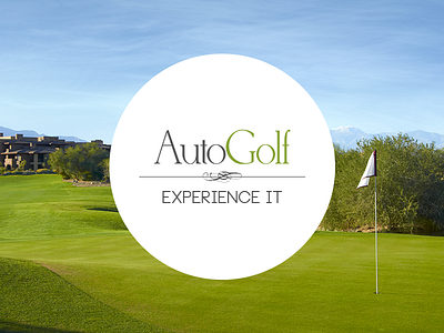 AutoGolf Logo classy clean elegant golf high end logo map minimal players refined serif ui