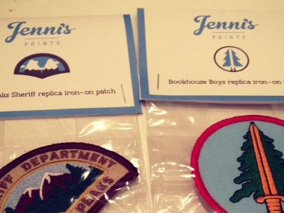 Patches! bookhouse boys jennis prints owl patch sheriff twin peaks