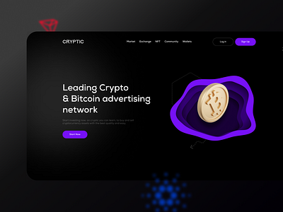 CRYPTIC - A Crypto Trading Platform crypto design ui ui designer ui inspiration ui trends uiux uiux design uiuxdesign userinterface visual design visual designer
