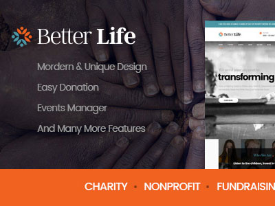 Betterlife - WordPress Theme For Churches And Charity charity donation megamenu mutliple donation pagebuilder woocommerce