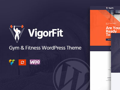 Vigor - WordPress Fitness Theme for Fitness Clubs coach courses fitness centers fitness clubs gym health centers personal trainers sports clubs