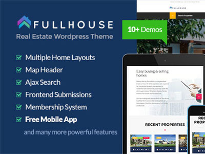 Fullhouse - Real Estate Responsive WordPress Theme 