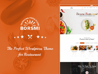 Borsmi - Pro WordPress Restaurant Theme