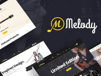 Melody - WordPress Theme for Musical Instruments artists band club guitar melody music music bands musical instruments musicians
