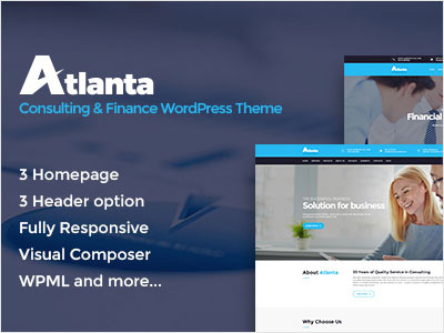 Atlanta - Consulting & Finance WordPress Theme