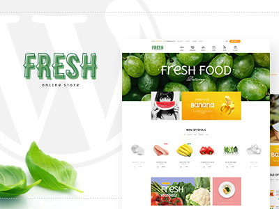 Fresh - Food and Restaurant WooCommerce WordPress Theme bootstrap food footer buider fresh megamenu multiple layout restaurant