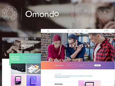Omondo - Creative Agency Business WordPress Theme agency sites career company websites corporation projects exterior design photography platform portfolio showcase startups