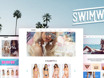 Swimwear - SummerShop WooCommerce WordPress Theme bikini shops fashion glasses summer holiday swim travel vacation