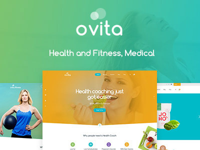 Ovitahealth - Onepage Multipurpose WordPress Theme dental clinic fitness health coaching health product medical