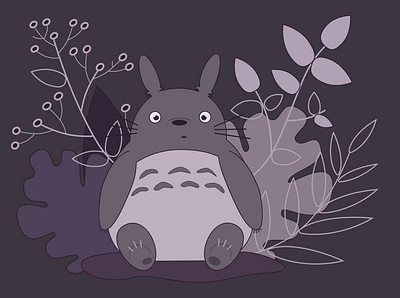 Totoro character character design digital art digital illustration digital painting illustration illustration art illustrator totoro vector