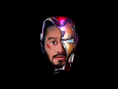 Iron Man icon illustration